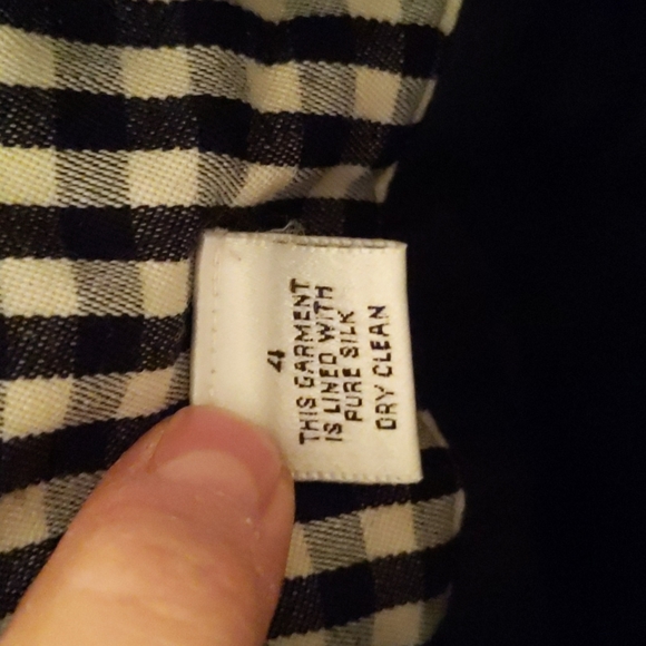 Vintage Calvin Klein Balck and White Gingham High-waisted Skirt - Union-made - Picture 4 of 5